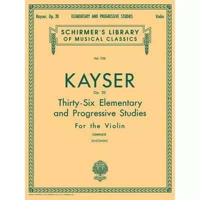 Kayser – 36 Elementary and Progressive Studies Op. 20