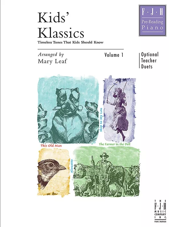 Kids Klassics, Volume 1: Pre-Reading Piano Book