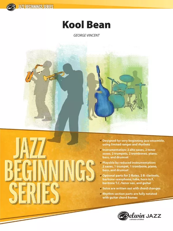Kool Bean: Jazz Ensemble Conductor Score & Parts