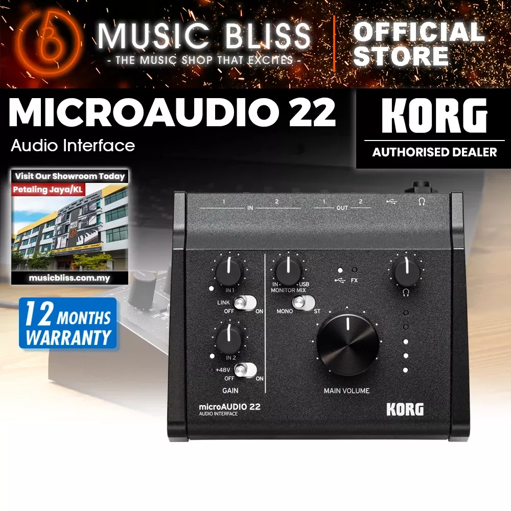 Korg microAUDIO 22 Audio Interface *0% INSTALLMENT*