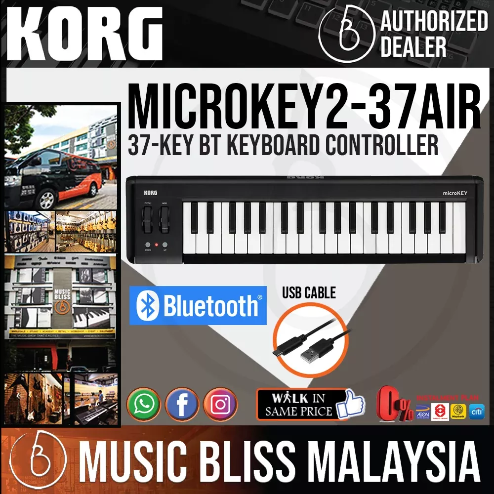 Korg microKEY Air 37 37-key Bluetooth Keyboard Controller with 0% Instalment