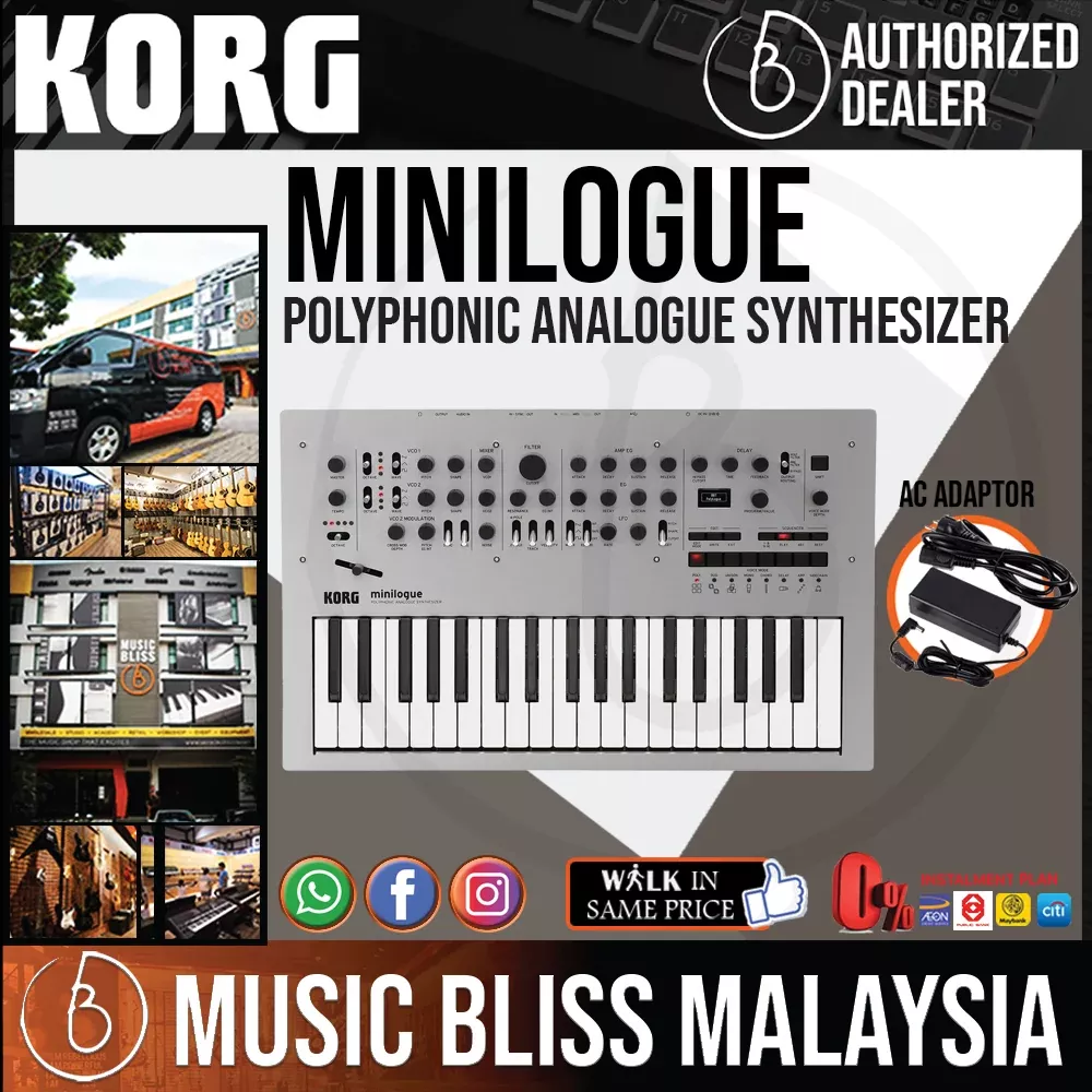 Korg Minilogue Polyphonic Analogue Synthesizer with 0% Instalment
