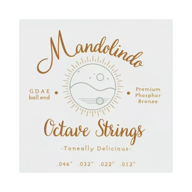 KR Strings Mandolindo Octave Strings, 2 Sets, Ball-End Medium