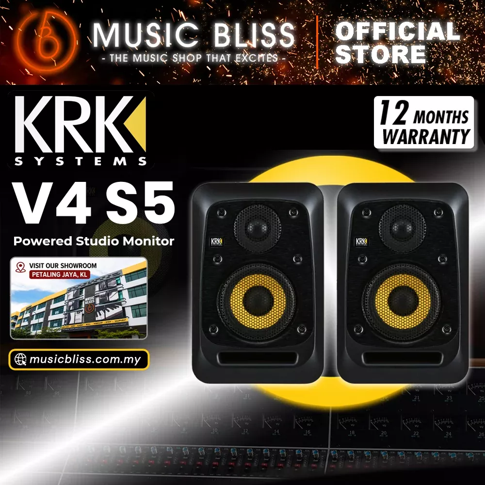 KRK V4S5 4″ Powered Studio Monitor – Pair