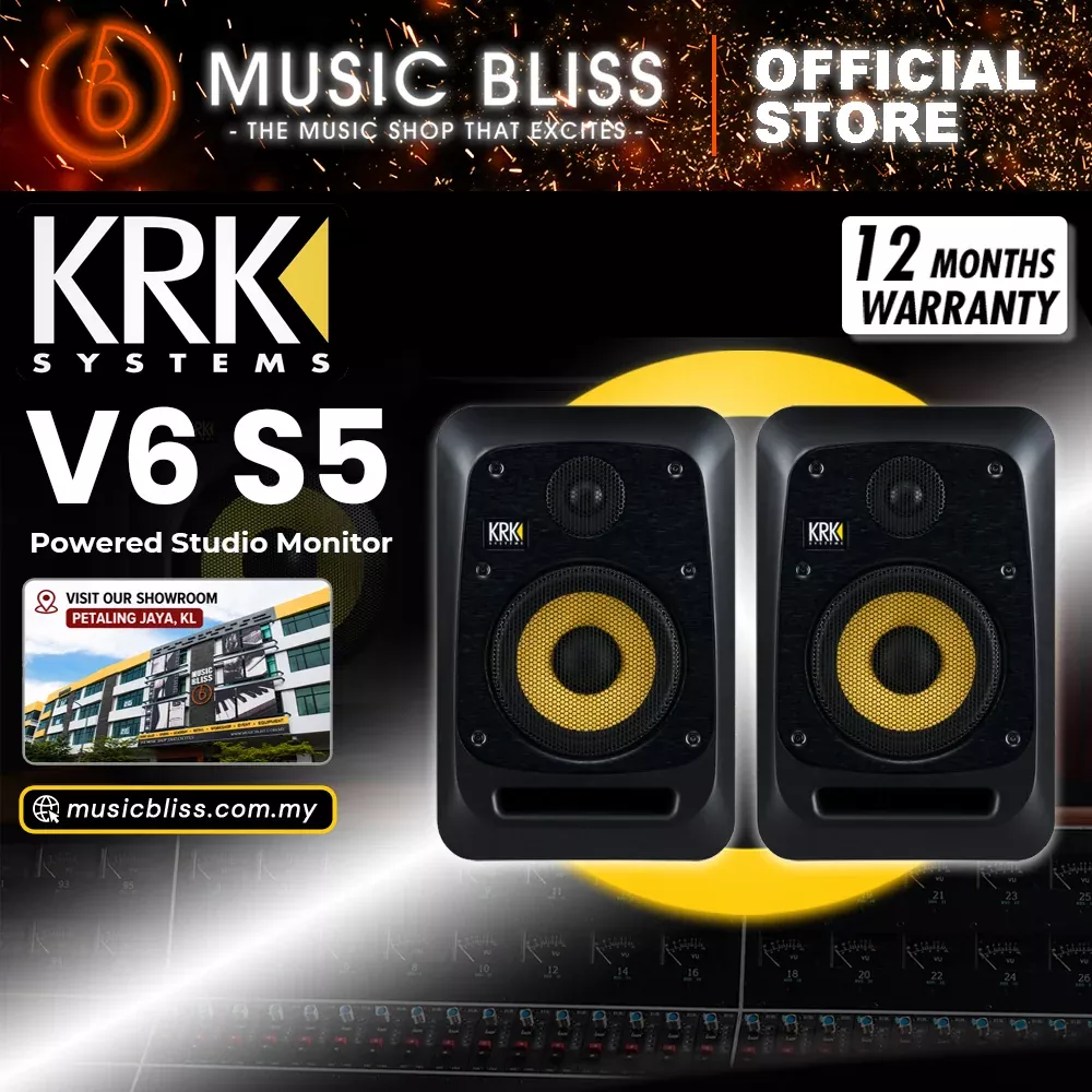 KRK V6S5 6.5″ Powered Studio Monitor – Pair