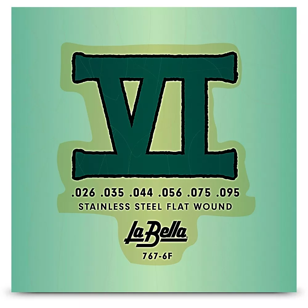 La Bella 767-6F Flat Wound 6-String Bass VI Strings