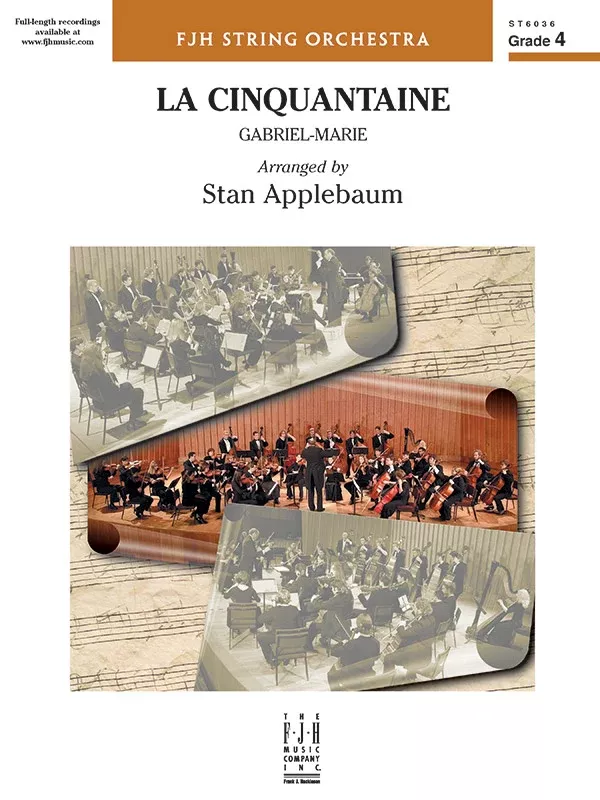La Cinquantaine: String Orchestra Conductor Score & Parts