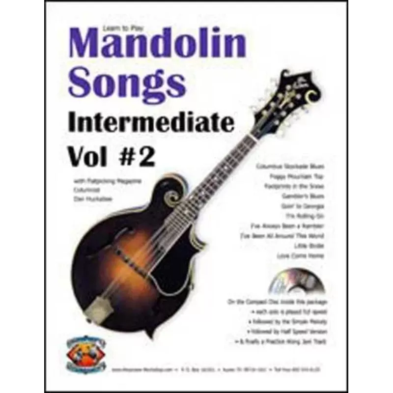 Learn to Play Mandolin Songs – Intermediate / Advanced, Vol. #2