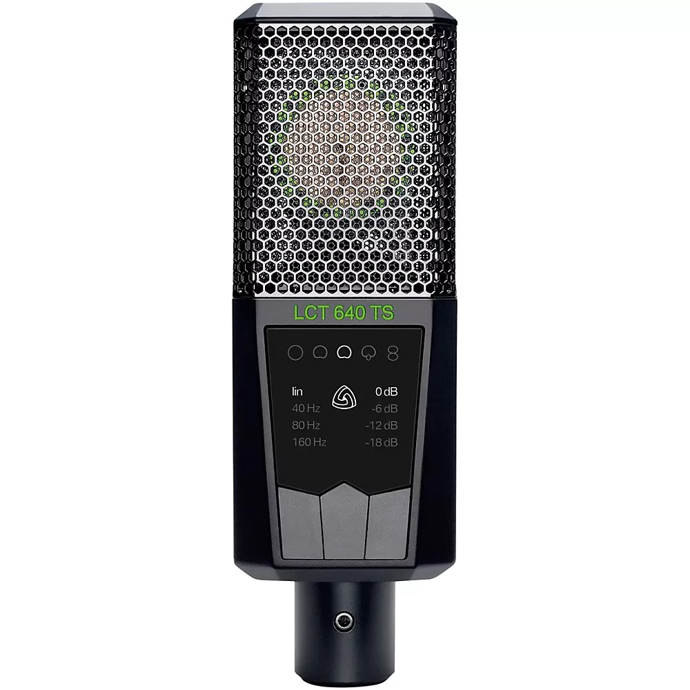 LEWITT LCT 640 TS Multi-Pattern Large-Diaphragm Condenser Microphone With Shockmount Black