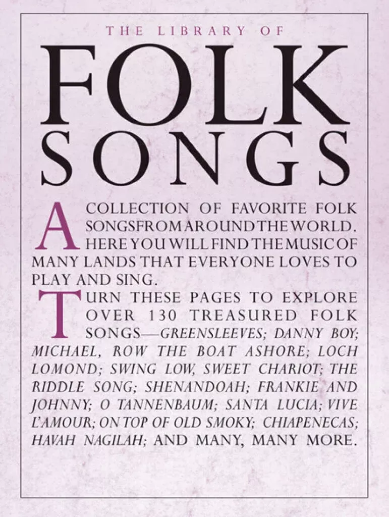 The Library Of Folk Songs PVG