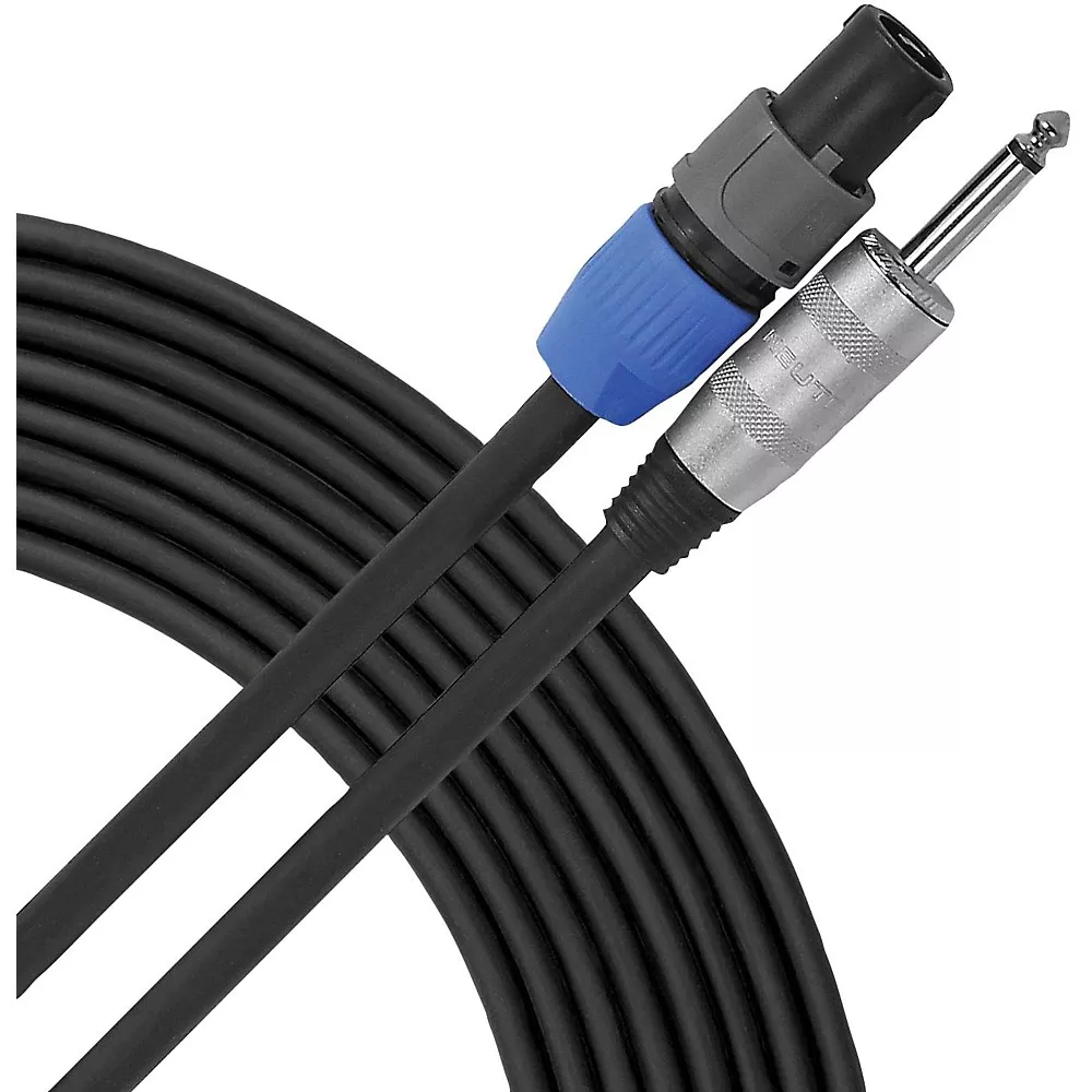 Livewire Elite 12g Speaker Cable speakON to 1/4" Male - 25 ft. Black