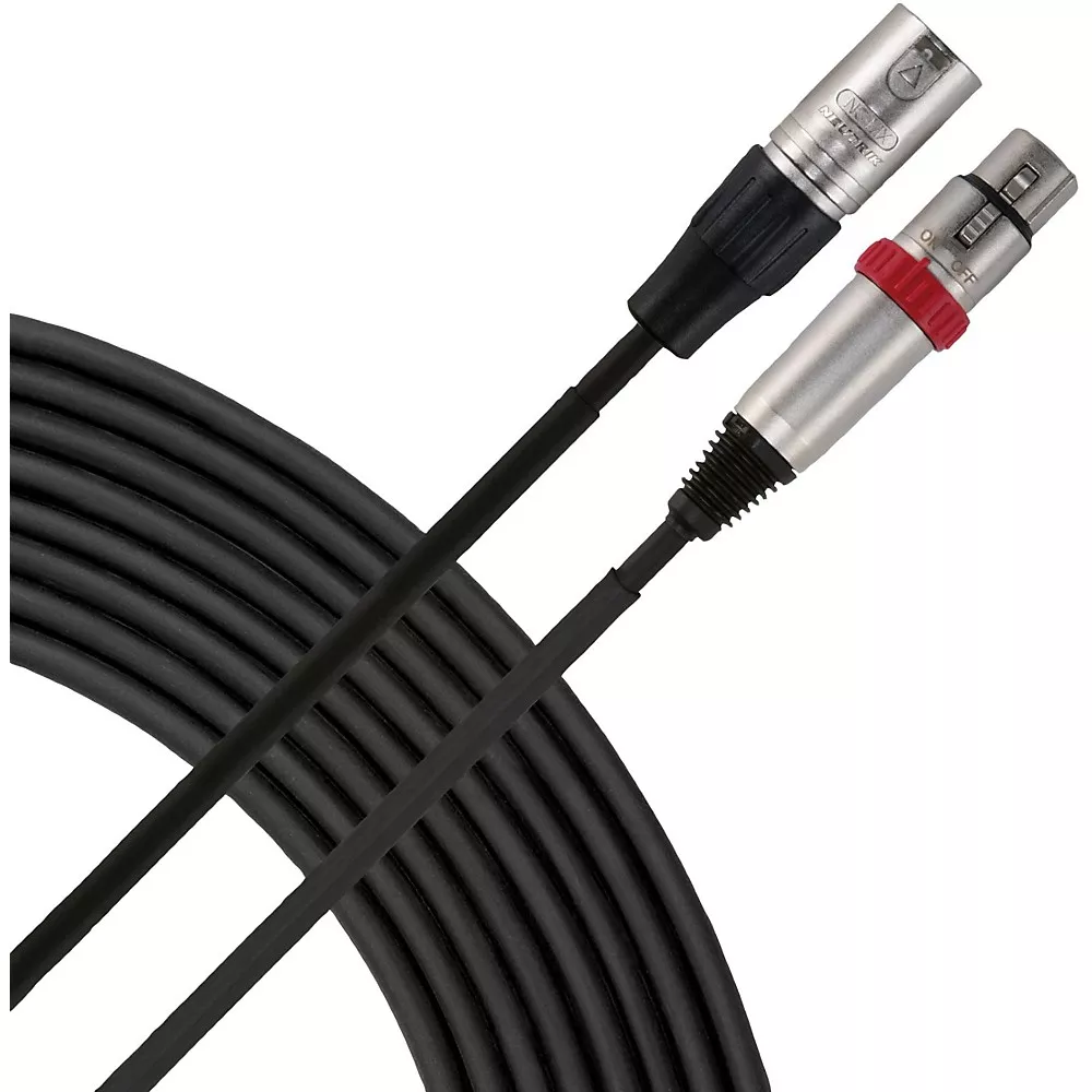 Livewire Essential XLR Microphone Cable with On/Off Switch 25 ft. Black