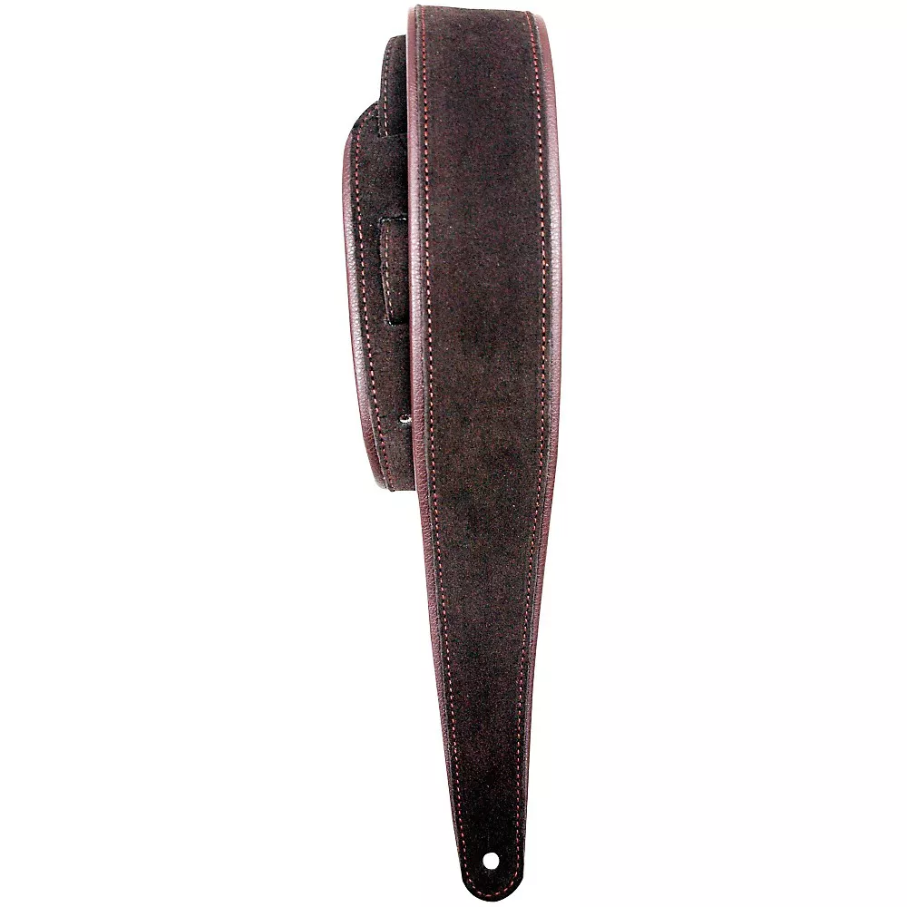 LM Products PM-8 Premier Suede Guitar Strap Brown