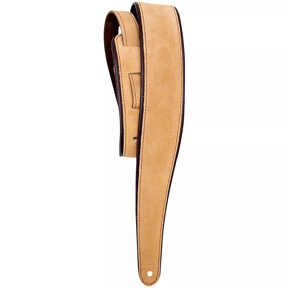 LM Products PM-8 Premier Suede Guitar Strap Tan