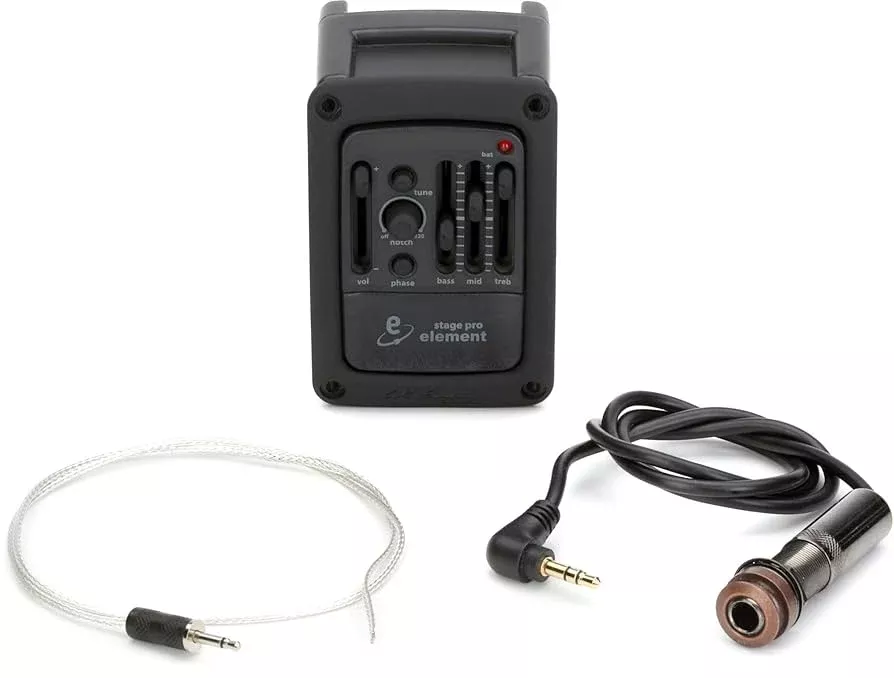 LR Baggs StagePro Element Acoustic Guitar Under-saddle Pickup and Side-mounted Preamp (Free In-Store Installation)