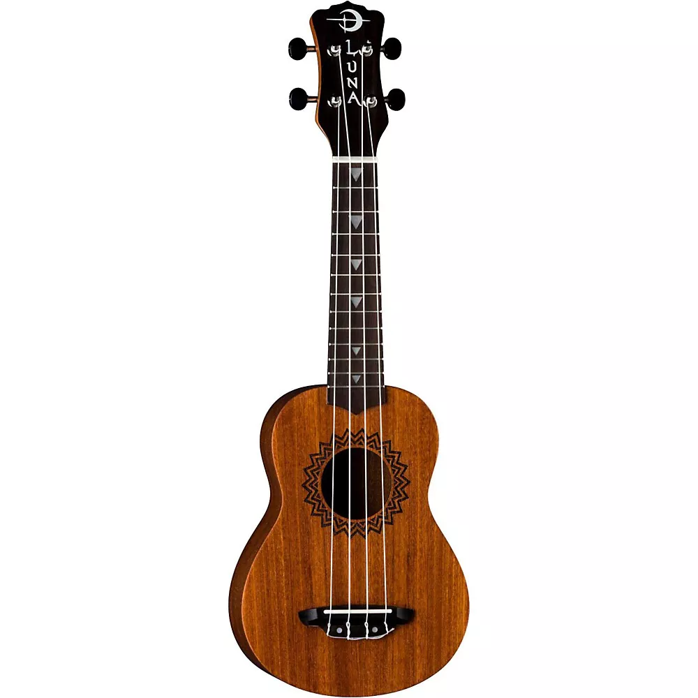 Luna Soprano Vintage Mahogany Ukulele Natural