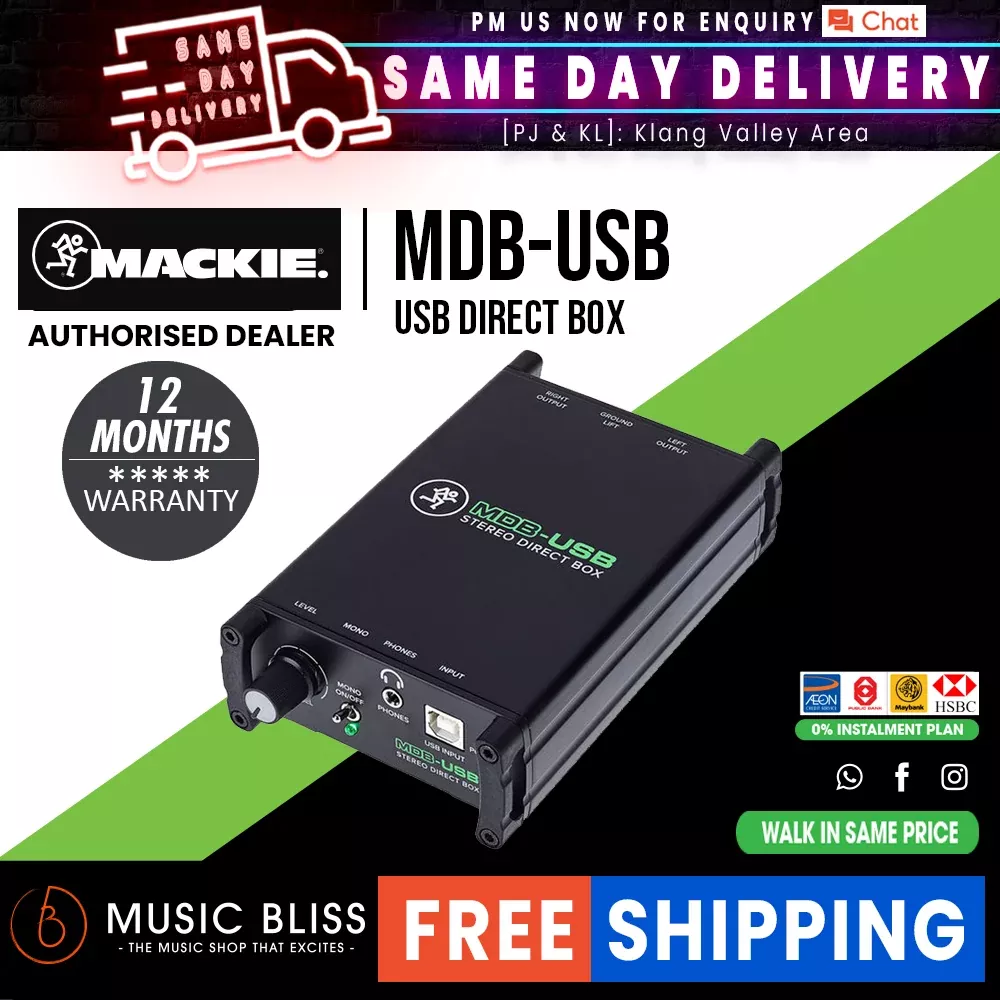 Mackie MDB-USB Stereo USB Direct Box