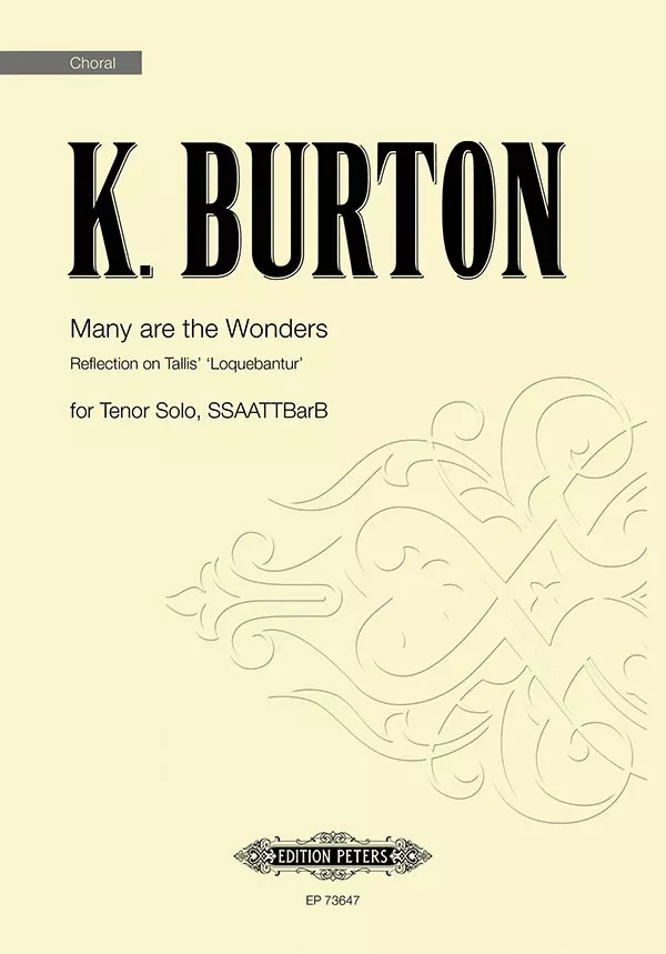 Many Are the Wonders: SSAATTBB, a cappella Choral Octavo