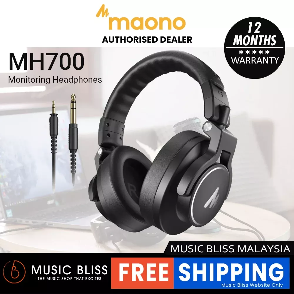 MAONO MH700 Closed-back Dynamic Headphones – Black