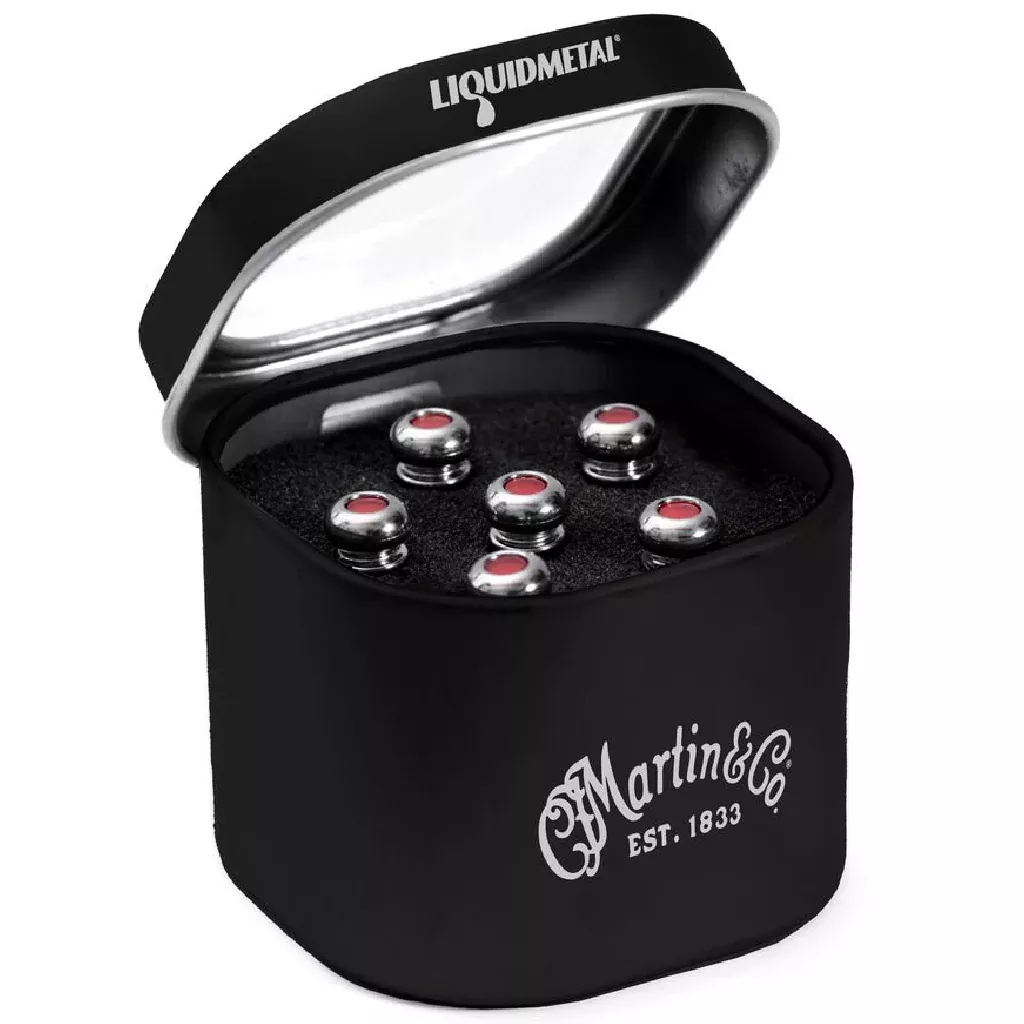 Martin Luxe Liquid Metal Bridge Pins in Chrome