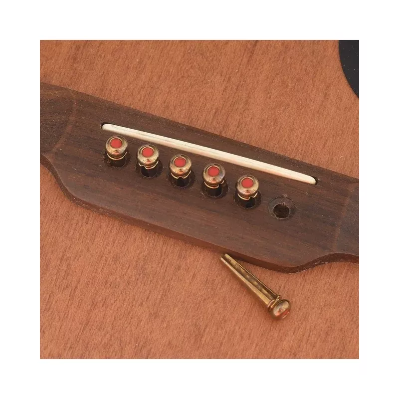 Martin LUXE Liquidmetal Red Dot Bridge Pin Set – Gold