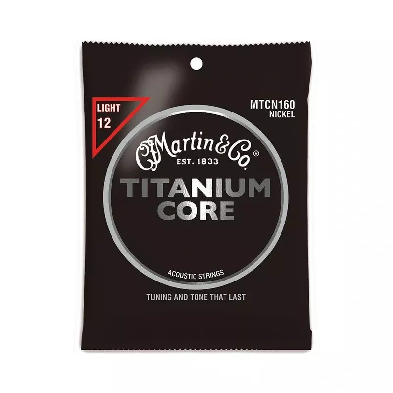 Martin MTCN160 Titanium Core Light Tension Acoustic Guitar Strings