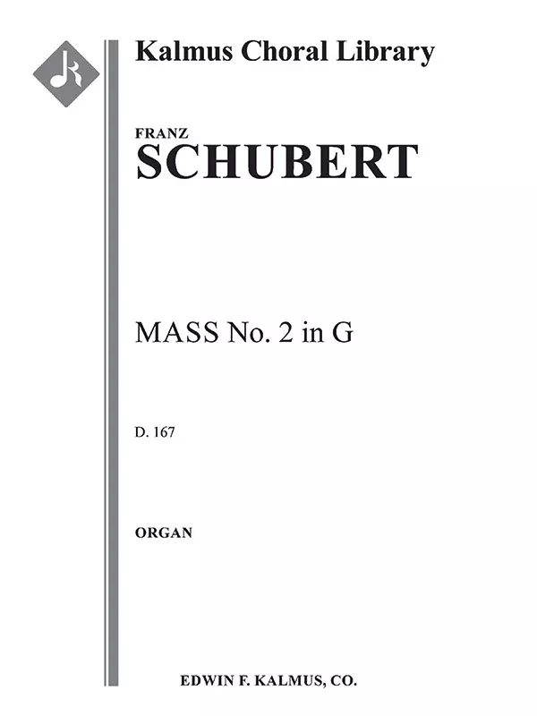 Mass No. 2 in G, D. 167 (1815): Mass, Orchestra Accompaniment, Organ Part