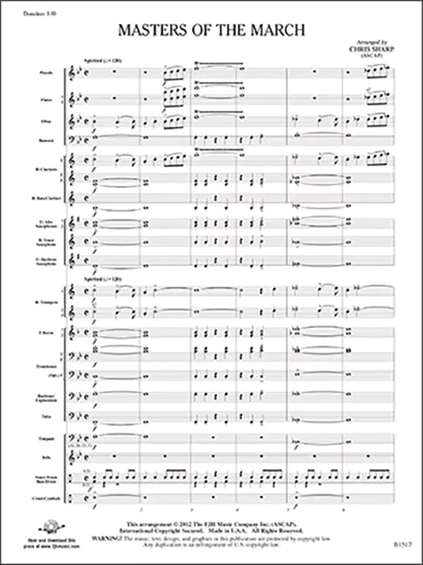 Master of the March: Concert Band Conductor Score & Parts