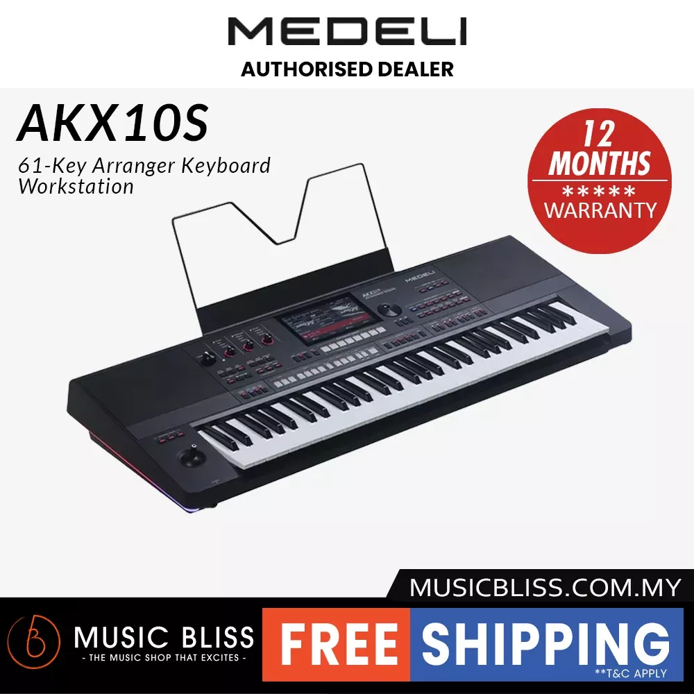 Medeli AKX10s 61-Key Arranger Keyboard Workstation