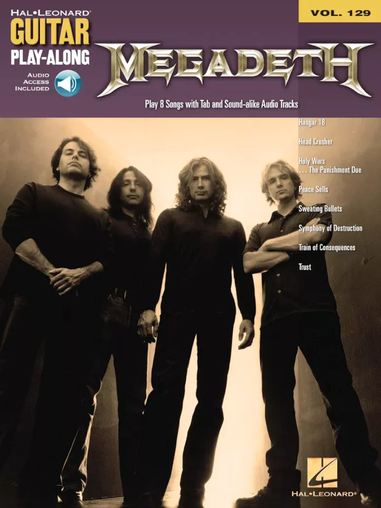 Megadeth Guitar Play Along Volume 129 Book & OLA