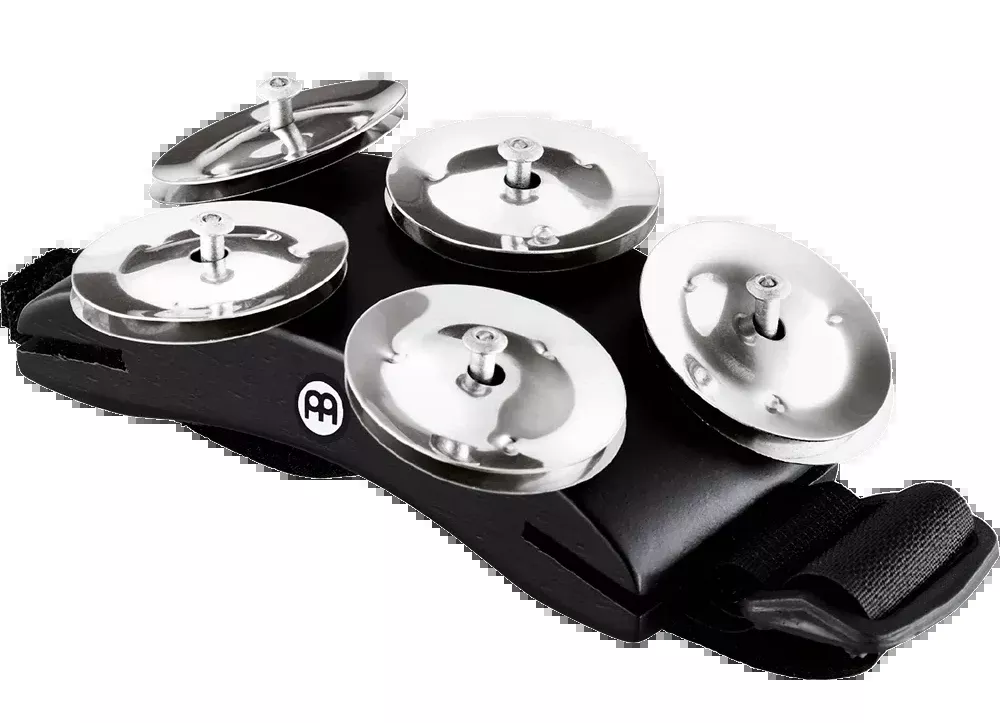 Meinl Percussion CFT5BK Cajon Foot Tambourine