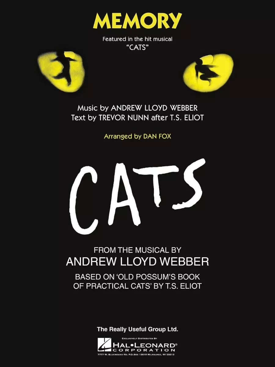 Memory From Cats Easy Piano Single Sheet
