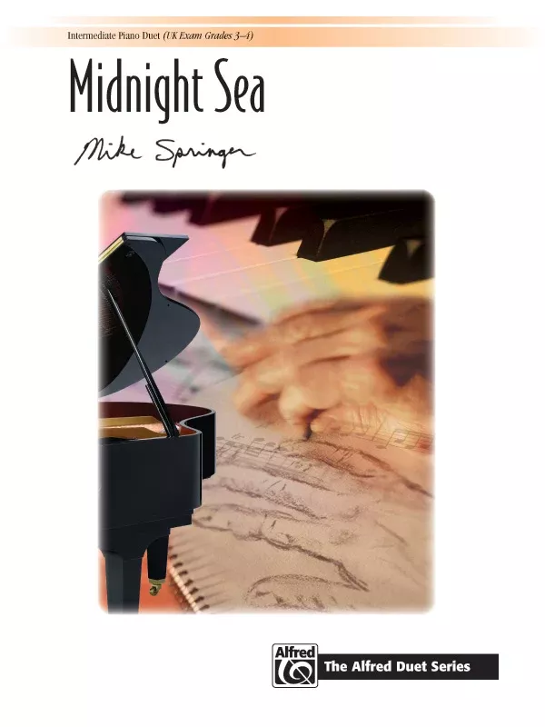 Midnight Sea: Piano Duet (1 Piano, 4 Hands) Sheet