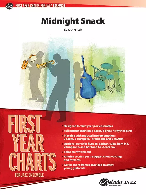 Midnight Snack: Jazz Ensemble Conductor Score & Parts