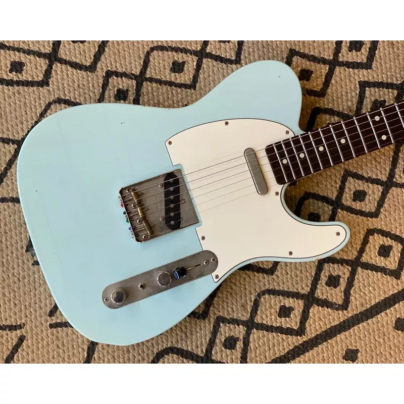 MJT T-Style Partscaster Relic in Sonic Blue