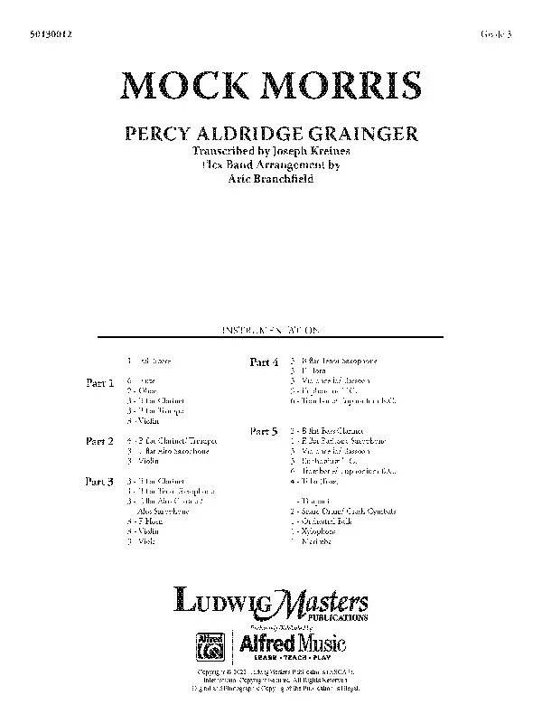 Mock Morris: Flexible Band/String Ensemble Score