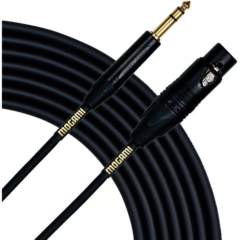 Mogami Gold Studio 1/4" TRS-Female XLR Cable 15 ft.