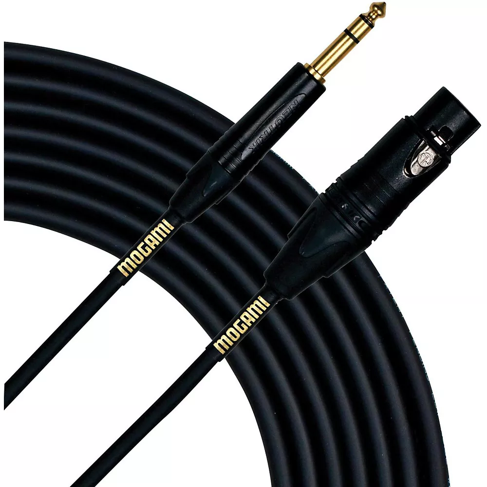Mogami Gold Studio 1/4" TRS-Female XLR Cable 3 ft.