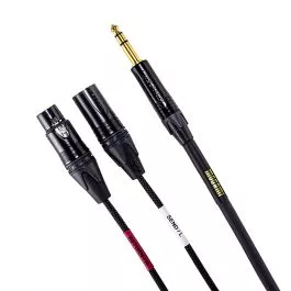 Mogami INSERT TRS TO XLRM, XLRF 12 ft (GOLD INSERT XLR-12)