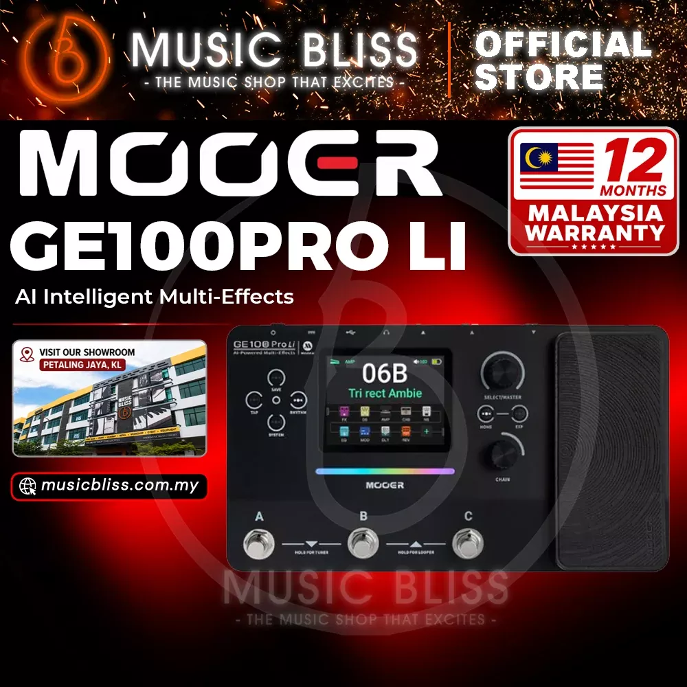 Mooer GE100 Pro Li AI Intelligent Multi-Effects