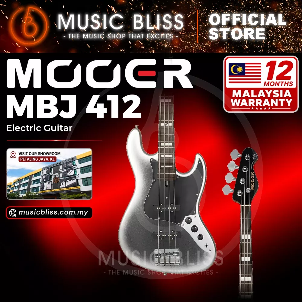 Mooer MBJ412 Dark Silver Electric Bass
