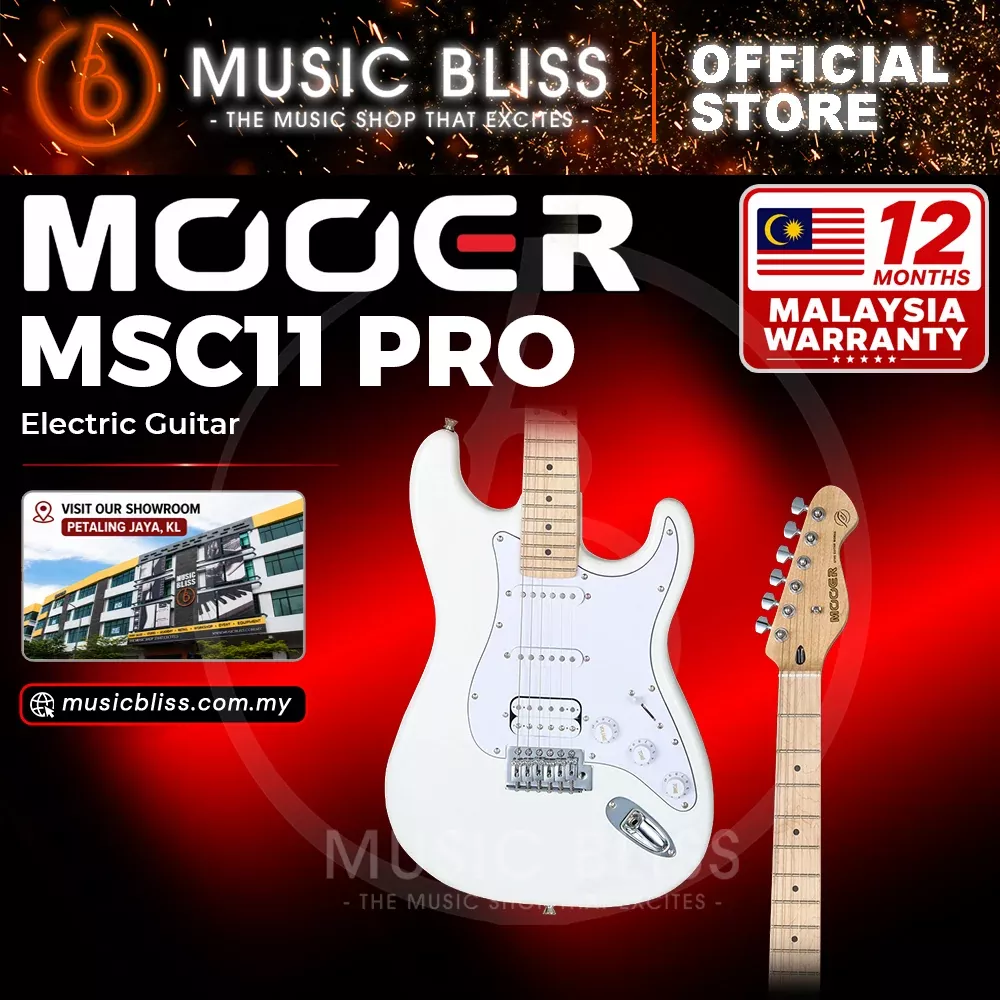 Mooer MSC11 Pro Polar White Electric Guitar