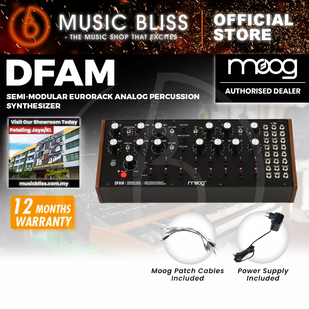 Moog DFAM Semi-modular Eurorack Analog Percussion Synthesizer