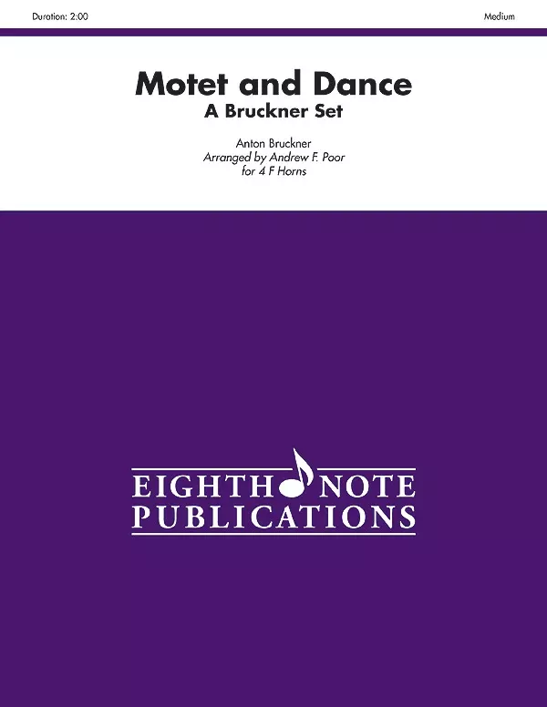 Motet and Dance: 4 F Horns Score & Parts