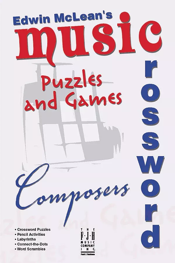 Music Crossword Puzzles and Games - Composers: Book