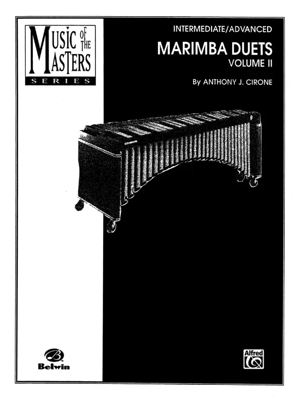 Music of the Masters, Volume II: Marimba Duets: Marimba Book