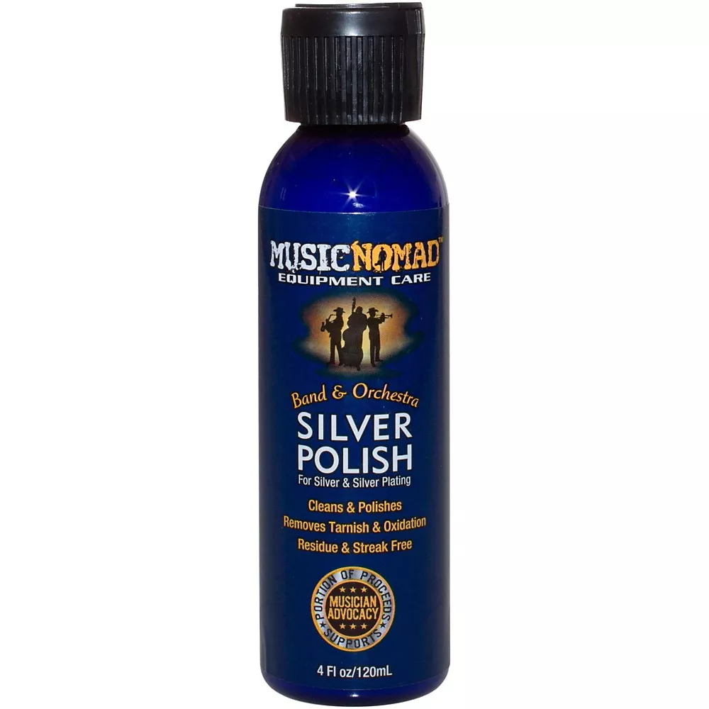 Music Nomad Silver Polish for Silver & Silver-Plated Instruments 4oz. Bottle