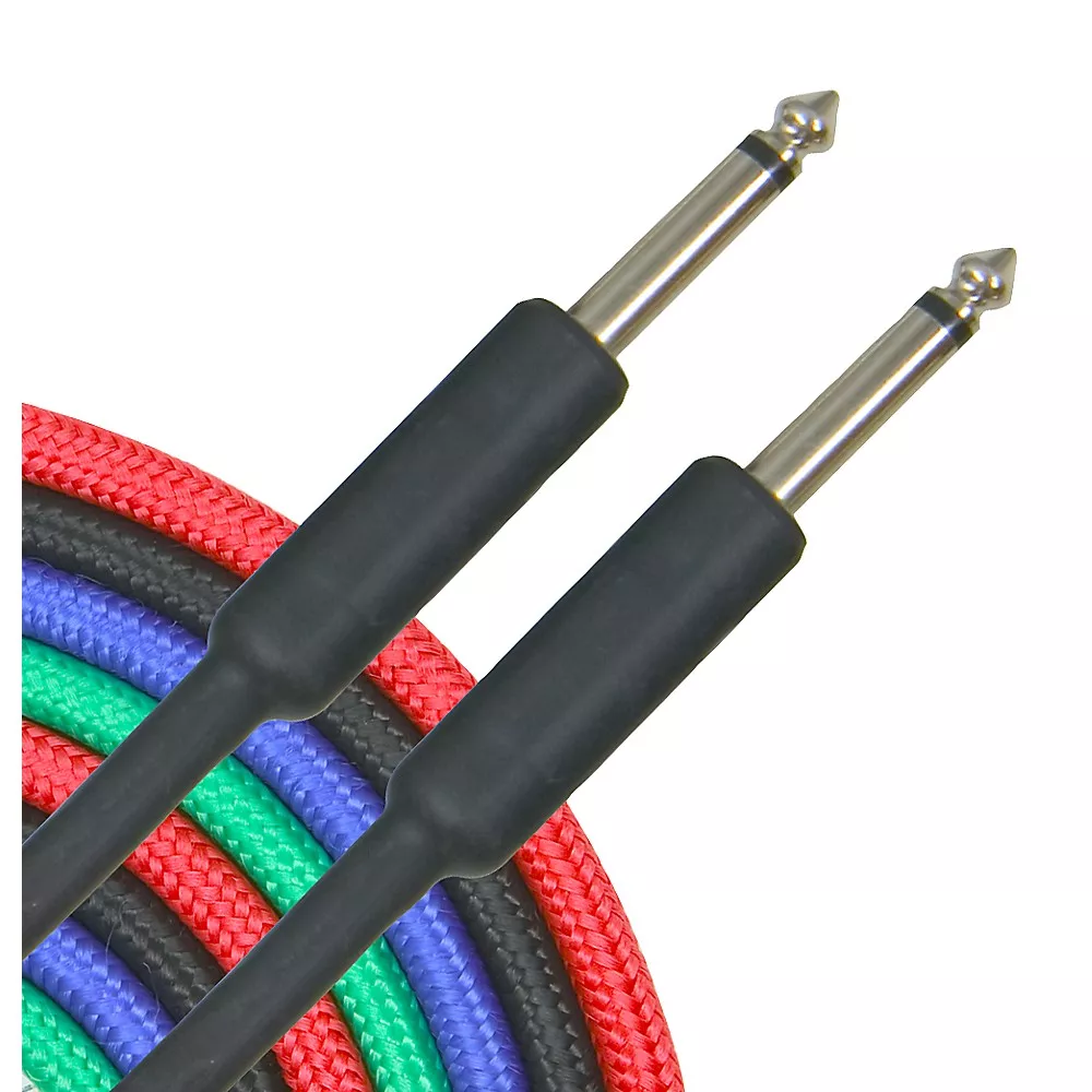 Musician's Gear Braided Instrument Cable 1/4" - Black 20 ft.
