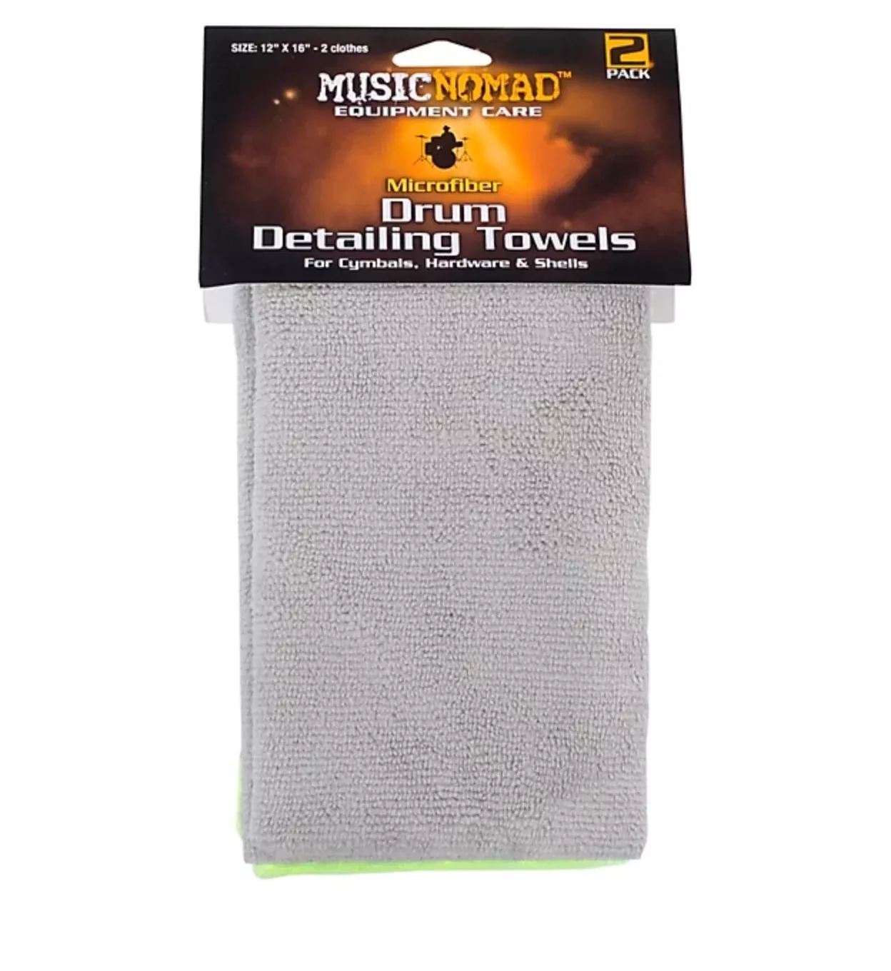 MusicNomad Microfiber Drum Detailing Towels (2-pack)