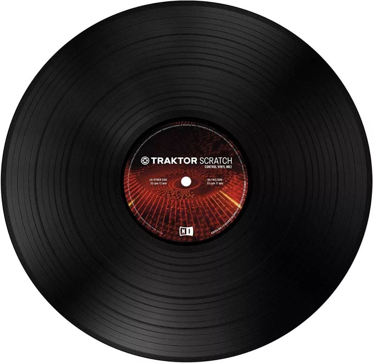 Native instruments NI Traktor Scratch Control Vinyl in Black